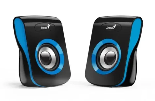 Genius SP-Q180 černo-modrá / 2.0 / 6W / USB napájení / ovladač hlasitosti / 3.5 mm jack (31730026403)