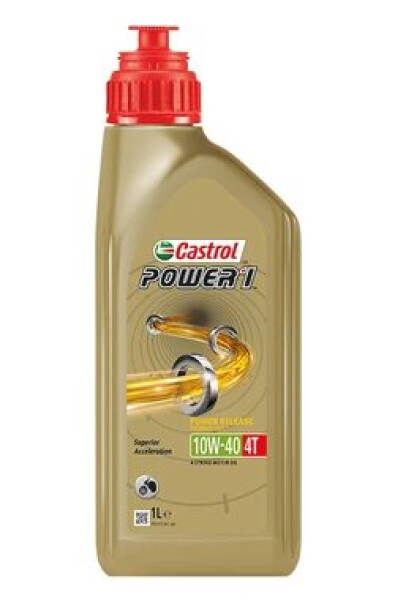 Castrol MOTO POWER 1 4T 10W-40 1l / Polosyntetický motorový olej (4008177072116)