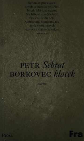 Sebrat klacek - Petr Borkovec