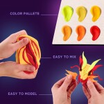 OKTO Manga motiv živlů "Oheň" výtvarný set 30x40 cm, OKTO, W051105