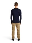 ICEBREAKER Mens Merino 200 Oasis LS Crewe SkiingYeti, Midnight Navy velikost: L