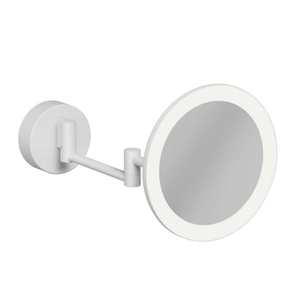 KLUDI - Vela R Kosmetické nástěnné zrcátko s LED osvětlením, matná bílá 5899553W