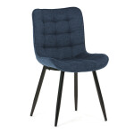 Jídelní židle, modrá, látka, HC-462 BLUE2