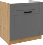Spodní skříňka pod dřez Luna 80 ZL 1S BB - Premium Box Barva korpusu: Bílá, Barva dvířek: Dust Grey