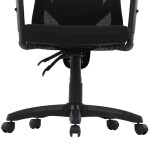 Židle kancelářská, nastavitelný podhlavník, potah černá síťovina mesh, mechanika permanent kontakt