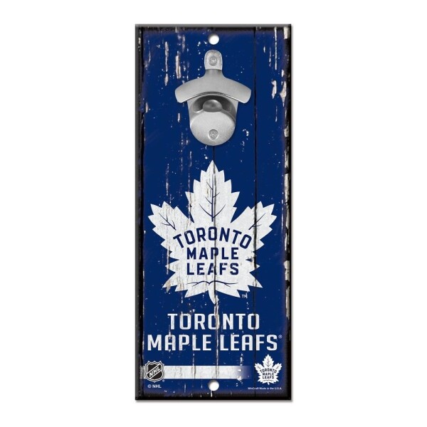 Cedule Toronto Maple Leafs NHL s otvírákem