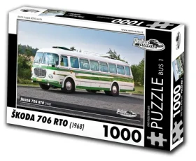 RETRO-AUTA Puzzle BUS č. 1 Škoda 706 RTO (1968)