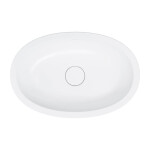 OMNIRES - SHELL M+ podumyvadlové umyvadlo 54 x 34 cm, bílá mat SHELL540UPBM