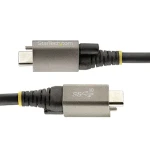 StarTech USB-C na USB-C černá, šedá, šroubovací aretace / Datový kabel / 10 Gbps / 20V PD / 1 m (USB31CCTLKV1M)