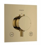HANSGROHE - Ecostat Comfort E Termostatická baterie pod omítku, pro 2 spotřebiče, leštěný vzhled zlata 33711990