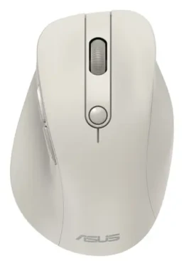 ASUS MD105 béžová / Bezdrátová optická myš / 1200-2400 DPI / Bluetooth 5.0 + 2.4 GHz / tichá (90XB0AH0-BMU000)