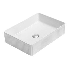 MEXEN - Grovo umyvadlo na desku reliéf 51 x 37, bílá 22305100