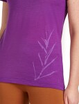 Dámské merino tričko s krátkým rukávem ICEBREAKER Wmns 150 Tech Lite SS Scoop Tee Panax, Passion velikost: M