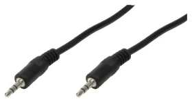 LogiLink audio kabel Jack 3,5mm černá / Audio kabel / Jack 3,5mm - Jack 3,5mm / 5 m (CA1052)