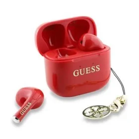 Guess Classic Logo Charm TWS Bezdrátová Sluchátka Red (57983126264)