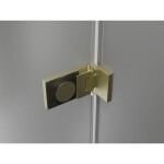 MEXEN/S - Lunar-F skládací sprchové dveře pravé 90, transparent, zlatá kartáčovaná 836-090-000-55-00-P