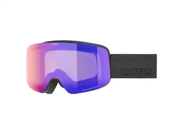 Uvex Pwdr Fm dětské lyžařské brýle Black Matt DL/Ruby On Green