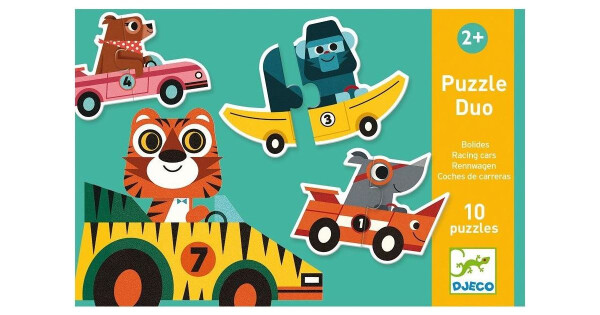 DJECO Duo puzzle Závodní auta