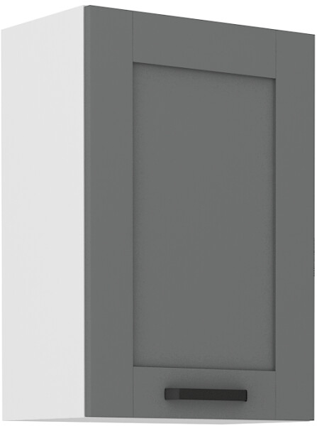 Horní skříňka Luna 50 G-72 1F Barva korpusu: Bílá, Barva dvířek: Dust Grey
