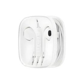 Sluchátka s mikrofonem HR-ME25 bílá / Sluchátka / S mikrofonem / USB-C / Stereo (31182)