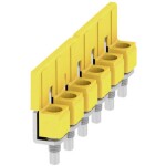 W-Series, Accessories, Cross-connector, For the terminals, No. of poles: WQV 10/6 2226500000 žlutá Weidmüller 20 ks