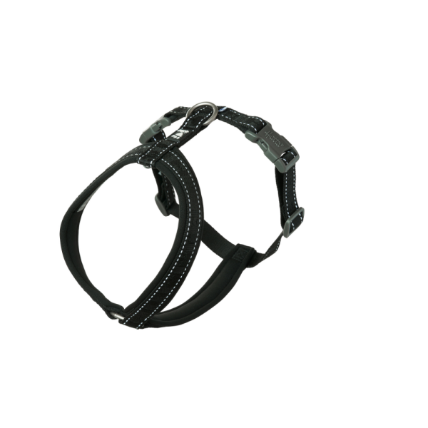 Postroj Casual Y ECO černý, Hurtta Postroje Velikost: 70-80 cm