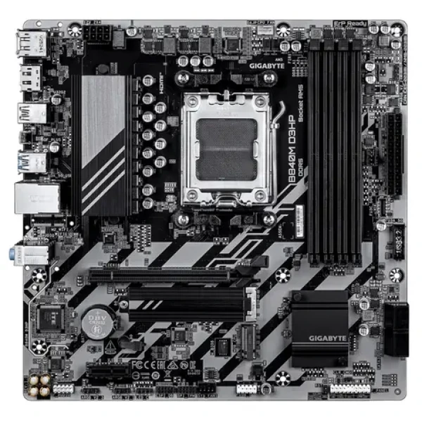 GIGABYTE B840M D3HP / Základní deska / AM5 / 4x DDR5 / PCIe 4.0 x16 / GLAN / mATX (B840M D3HP)