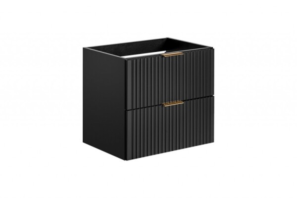COMAD - Skříňka pod umyvadlo 60cm 2 zásuvky ADEL BLACK 5907611654842