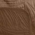 DumDekorace Moderní prošívaný přehoz LUIZ hnědý Šířka: 170 cm | Délka: 210 cm