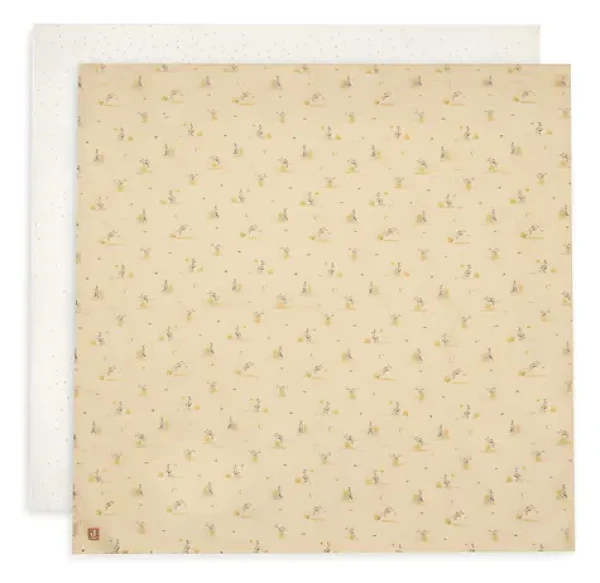 Jollein Pleny zavinovací 2 ks 115×115 cm Kangaroots / Látkové pleny / 100% bavlněný mušelín (535-852-68160)