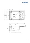 DEANTE Magnetic grafit metalic Magnetic Granitový dřez odkapávačem ZRM_G113