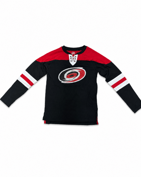 Outerstuff Dětské tričko Carolina Hurricanes NHL Laces Washed Logo Velikost: Dětské M (140 - 146)