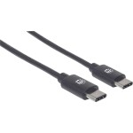 Manhattan USB kabel USB 2.0 USB-C ® zástrčka 0.50 m černá 354868