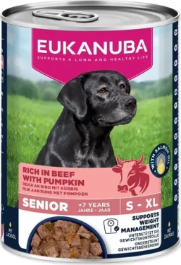 Eukanuba Life Care Senior hovězí s dýní 400 g / Konzerva pro psy / pro seniory všech plemen (1724-6264)