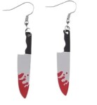 Dovoz Náušnice horor krvavé Velikost: Nůž killing it