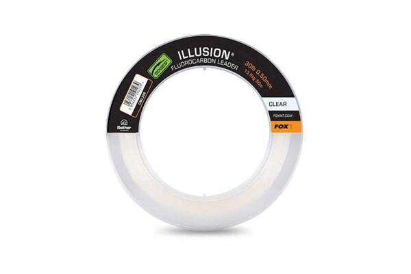 FOX Fluorocarbon Illusion Fluorocarbon Leader Clear 50m 0,60mm 40lb 18,2kg (CML210)