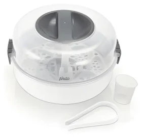 Alecto BW-04 bílá / Sterilizátor do mikrovlnné trouby / 4 láhve / 150 ml (BW-04)