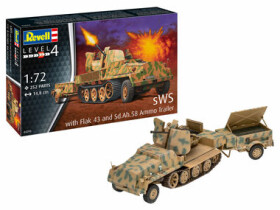 Revell Plastic ModelKit military 03293 sWS mit Flak-Aufbau als Sfl. mit 3,7cm Flak 43 1:72