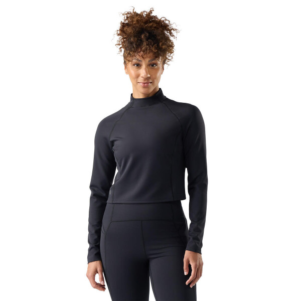 Dámské merino triko krátký rukáv SMARTWOOL Women's Active Merino Movement Mock Neck, Black velikost: S