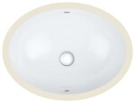 GROHE - Bau Ceramic Umyvadlo zápustné 56x42 cm, s přepadem, alpská bílá 39423000