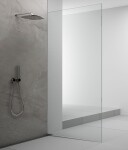 POLYSAN - ARCHITEX sada pro uchycení skla podlaha-stěna se spádovou lištou, 1615x2105, pravá, leštěný hliník AX2116R