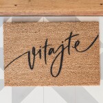 Bella Rose Rohožka Vitajte – SK, hnědá barva, přírodní barva