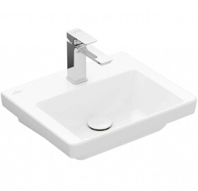 VILLEROY & BOCH - Subway 3.0 Umývátko nábytkové 45x37 cm, bez přepadu, otvor pro baterii, CeramicPlus, alpská bílá 4370FLR1