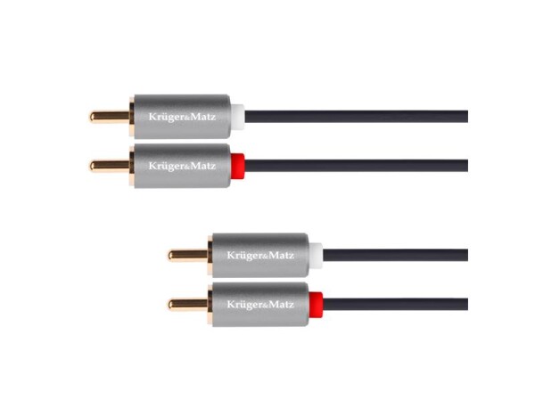 Kabel 2x Cinch konektor/2x Cinch konektor 3m KRUGER & MATZ KM1211 Basic