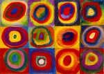 ENJOY Puzzle Vassily Kandinsky: Studie barev - Čtverce s kruhy