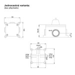 MEREO - Mbox jednocestné podomítkové těleso CBE60101B