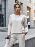Dámská tepláková souprava MILIAN AY0819 béžová - FashionStreet S