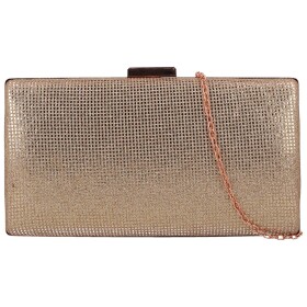 Třpytivé dámské psaníčko Moon Gillda, růžovo-zlaté