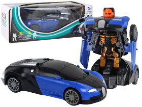 Mamido Auto Robot 2v1 Transformers Bugatti modré
