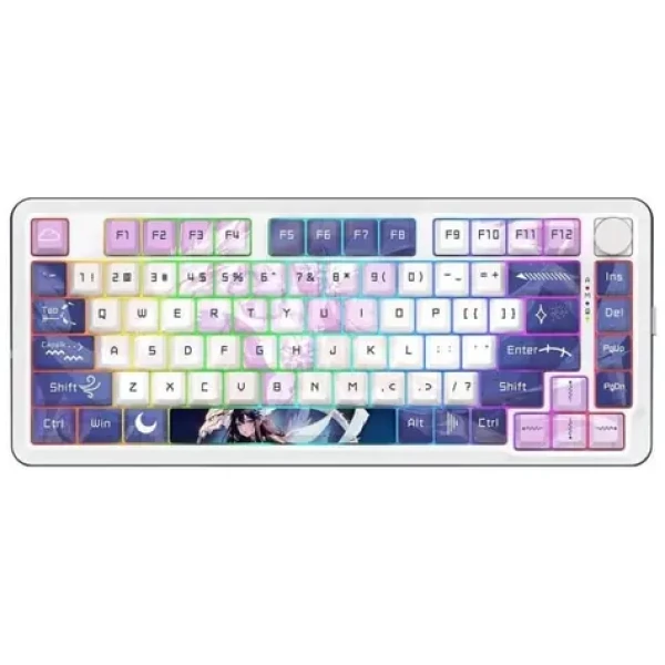 Redragon K681ACG-RGB-PRO Cyrus fialová / Herní klávesnice / mechanická / Redragon Growl / RGB / BT / USB / US (K681ACG-RGB-PRO)